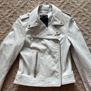 DONNA | LEATHER BIKER JACKET NWT! LAMARQUE